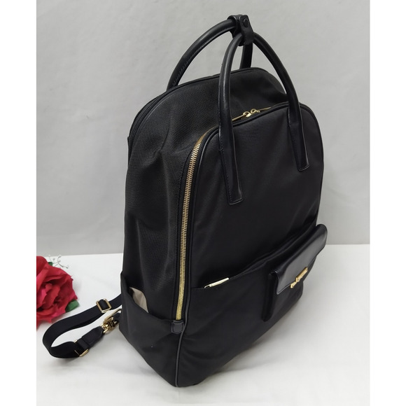 Tumi Black Nylon Leather Trim Zipper Closure Double Top Handles Backpack main image 10
